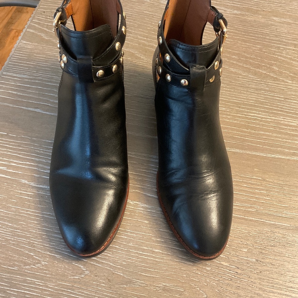 Coach Leather Danika Boot, Black, Size 11